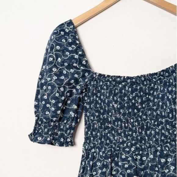 ARITZIA WILFRED Angie Dress Prairie Floral Blue XS - Picture 10 of 14